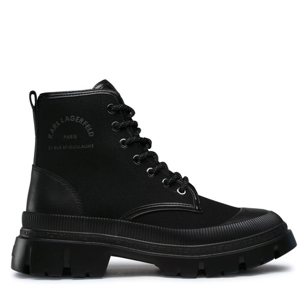 KARL LAGERFELD Planinarske cipele KARL LAGERFELD KL25251 Black Canvas Mono