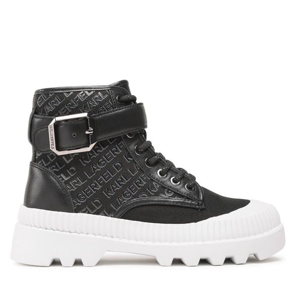 KARL LAGERFELD Planinarske cipele KARL LAGERFELD KL42546 Black Lthr/Textile