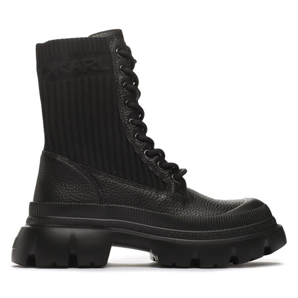 KARL LAGERFELD Planinarske cipele KARL LAGERFELD KL43573 Black Lthr & Textile