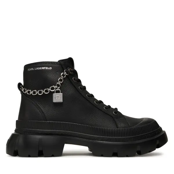 Karl Lagerfeld Planinarske cipele KARL LAGERFELD Trekka Max Lock KL43542 Crna