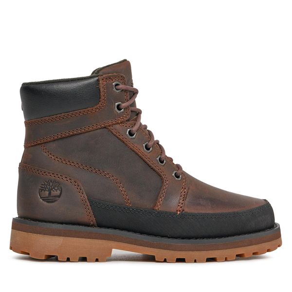 Timberland Planinarske cipele Timberland Courma Kid Boot W/ Rand TB0A5XHN9311 Dk Brown Full Grain