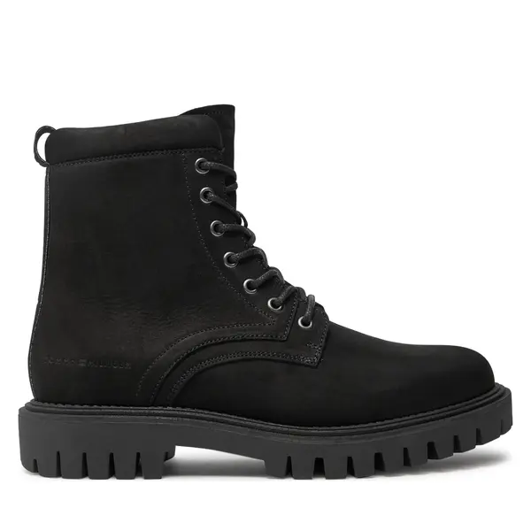 Tommy Hilfiger Planinarske cipele Tommy Hilfiger Casual Hilfiger Chunk Z Nbk Boot FM0FM05149 Crna