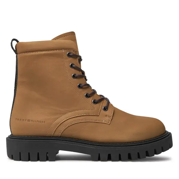 Tommy Hilfiger Planinarske cipele Tommy Hilfiger Casual Hilfiger Chunk Z Nbk Boot FM0FM05149 Smeđa