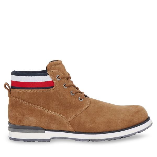Tommy Hilfiger Planinarske cipele Tommy Hilfiger Core Hilfiger Suede Boot FM0FM04800 Desert Khaki GWJ