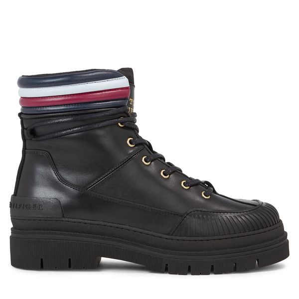 Tommy Hilfiger Planinarske cipele Tommy Hilfiger Corporate Feminine Outdoor Boot FW0FW07501 Black BDS