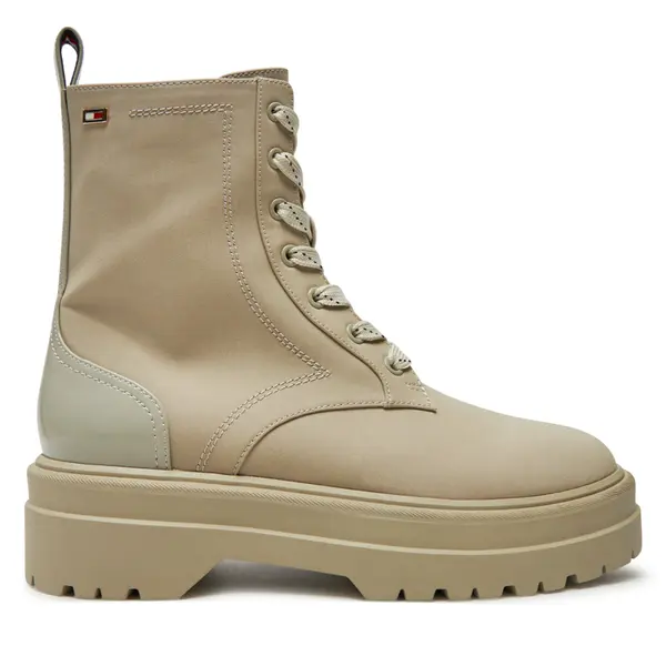 Tommy Hilfiger Planinarske cipele Tommy Hilfiger Flag Ventile Lace Up Boot FW0FW08287 Bež