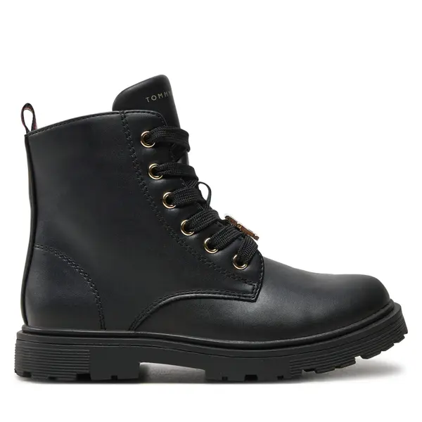 Tommy Hilfiger Planinarske cipele Tommy Hilfiger Lace-Up Bootie T1A5-33561-1351 S Crna