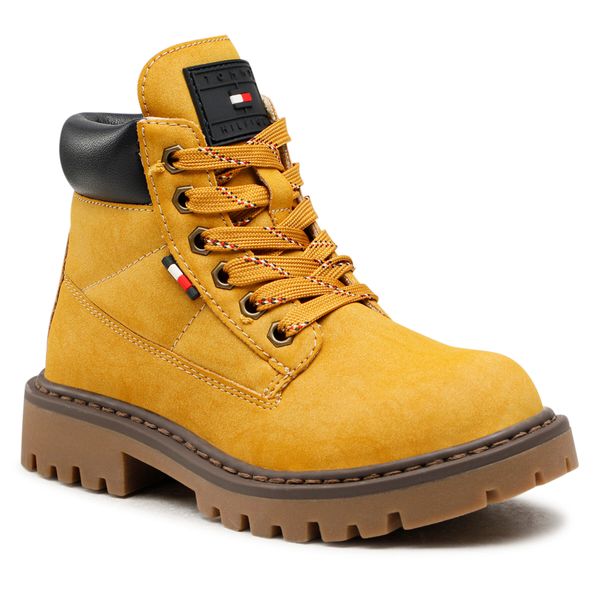 Tommy Hilfiger Planinarske cipele Tommy Hilfiger Lace-Up Bootie T3B5-32534-1467 M Ocher/Blue A255