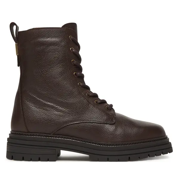 Tommy Hilfiger Planinarske cipele Tommy Hilfiger Th Plaque Pebble Lace Boot Warm FW0FW08767 Smeđa