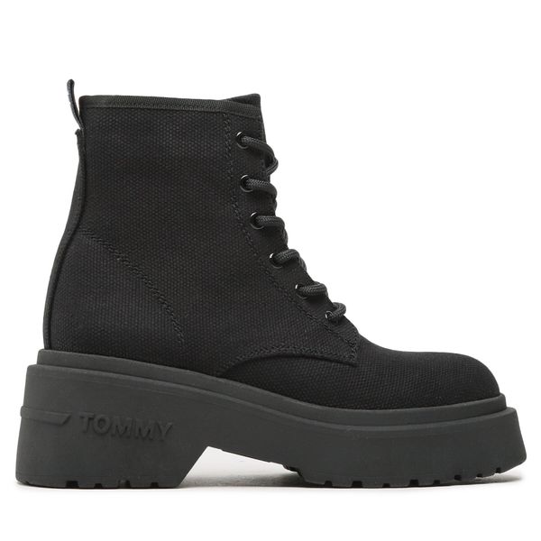Tommy Jeans Planinarske cipele Tommy Jeans Lace Up Festiv Boots EN0EN02133 Crna