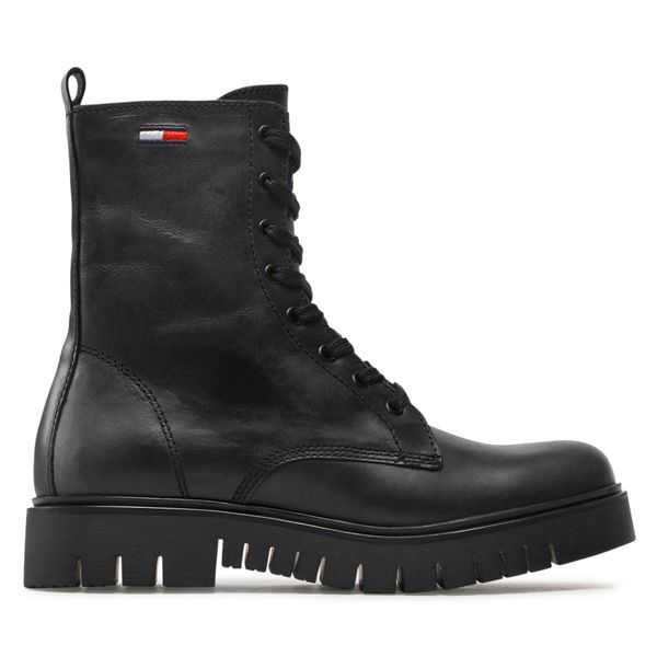 Tommy Jeans Planinarske cipele Tommy Jeans Lace Up Wmns Boot EN0EN01992 Black BDS