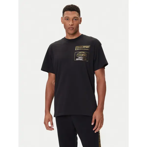 Plein Sport Plein Sport T-shirt FAEC MTK8354 STE001N Crna Loose Fit