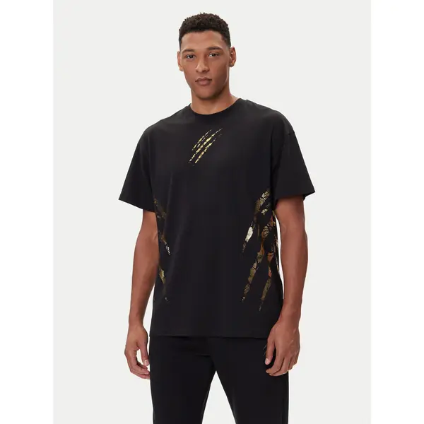 Plein Sport Plein Sport T-shirt FAEC MTK8358 STE001N Crna Loose Fit
