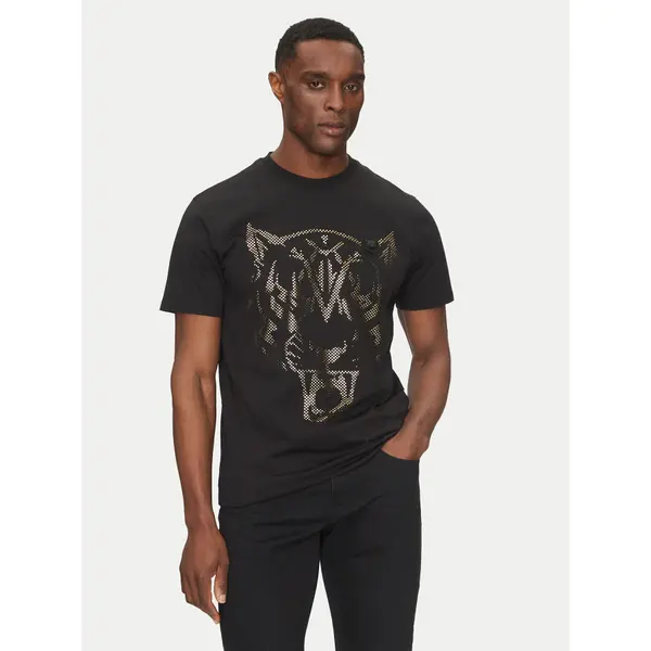 Plein Sport Plein Sport T-shirt SAEC MTK8009 STE001N Crna Regular Fit
