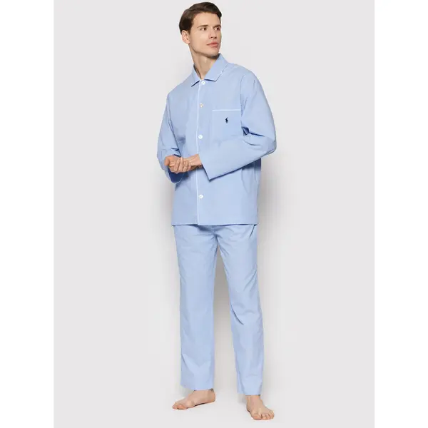 Polo Ralph Lauren Polo Ralph Lauren Pidžama 714514095001 Svijetloplava Regular Fit