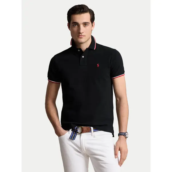 Polo Ralph Lauren Polo Ralph Lauren Polo Ssl 710842621001 Crna Slim Fit