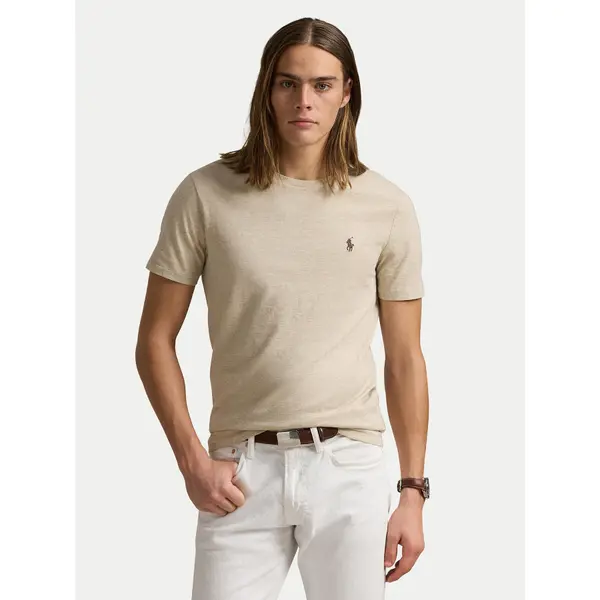 Polo Ralph Lauren Polo Ralph Lauren T-shirt 710671438203 Bež Slim Fit