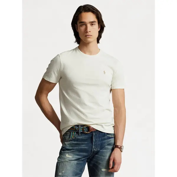 Polo Ralph Lauren Polo Ralph Lauren T-shirt 710671438350 Écru Custom Slim Fit