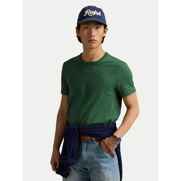 Polo Ralph Lauren Polo Ralph Lauren T-shirt 710671438425 Zelena Custom Slim Fit