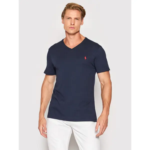 Polo Ralph Lauren Polo Ralph Lauren T-shirt 710671453091 Tamnoplava Custom Slim Fit