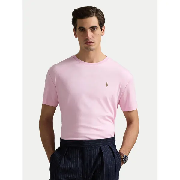 Polo Ralph Lauren Polo Ralph Lauren T-shirt 710740727010 Ružičasta Slim Fit