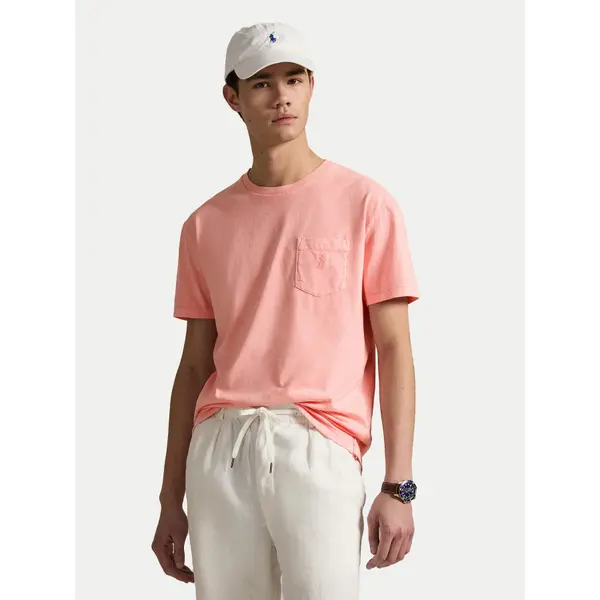 Polo Ralph Lauren Polo Ralph Lauren T-shirt 710969628005 Ružičasta Custom Slim Fit