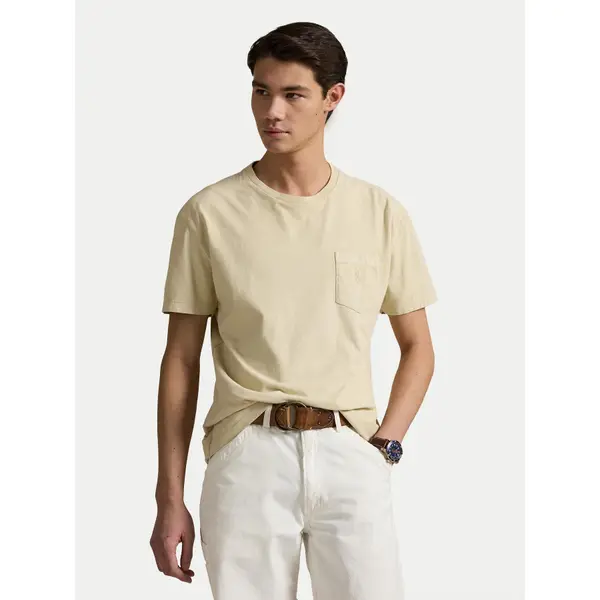 Polo Ralph Lauren Polo Ralph Lauren T-shirt 710969628007 Bež Custom Slim Fit
