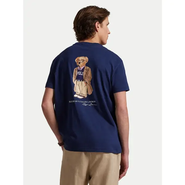 Polo Ralph Lauren Polo Ralph Lauren T-shirt 710974585001 Tamnoplava Custom Slim Fit