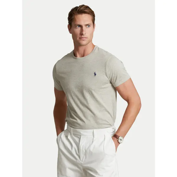 Polo Ralph Lauren Polo Ralph Lauren T-shirt Bsr 710680785 Siva Custom Slim Fit