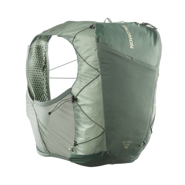 Salomon Prsluk za trčanje Salomon Active Skin 12 No Flasks LC2205900 Laurel Wreath / Lily Pad / Aloe Wash