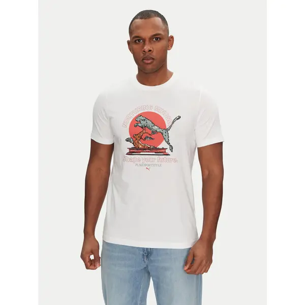 Puma Puma T-shirt Bonsai 629634 Bijela Regular Fit