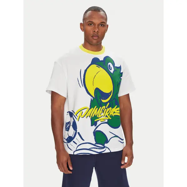 Puma Puma T-shirt CWC Hoops x Palmeiras 631705 Bijela Regular Fit