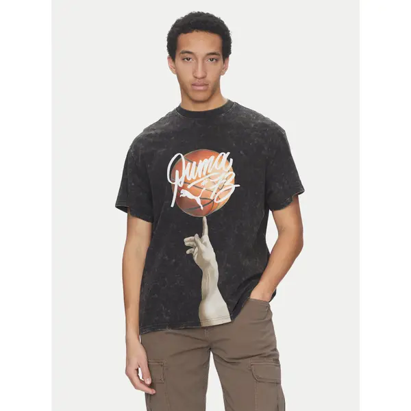 Puma Puma T-shirt Dylan Exhibit 630475 Crna Regular Fit