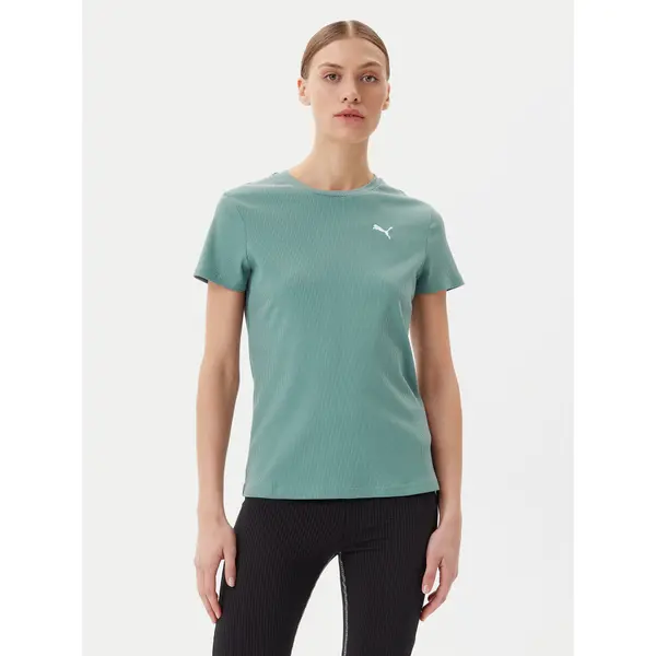 Puma Puma T-shirt Ess Elevated 685021 Zelena Slim Fit