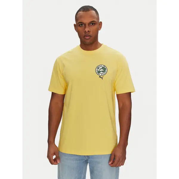 Puma Puma T-shirt Graphics Super 629639 Žuta Relaxed Fit