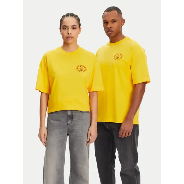 Puma Puma T-shirt Unisex Harry Potter 630092 Žuta Oversize