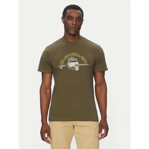 Quiksilver Quiksilver T-shirt EQYZT08056 Zelena Regular Fit