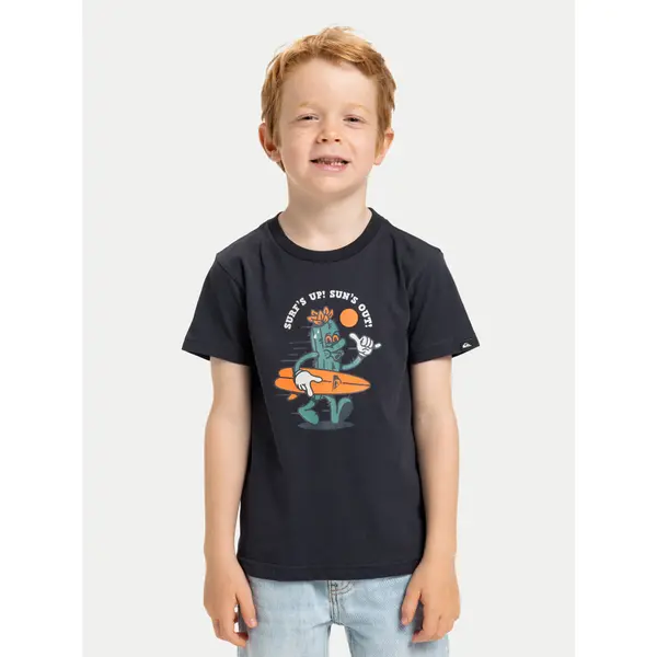 Quiksilver Quiksilver T-shirt Ev Gone Surfing EQKZT03569 Crna Regular Fit