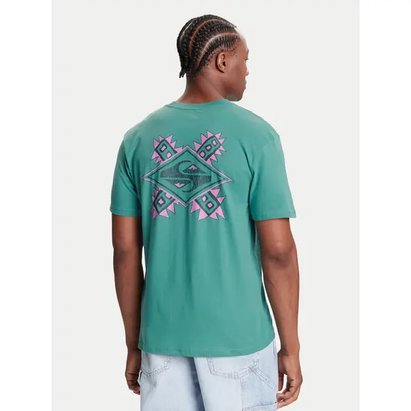 Quiksilver Quiksilver T-shirt Ev Swell Ovation Ss EQYZT08187 Zelena Comfort Fit