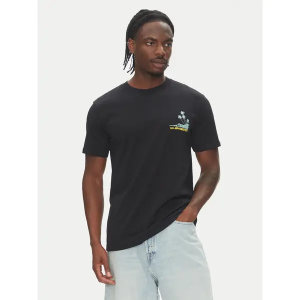 Quiksilver Quiksilver T-shirt Palm Lines Ss EQYZT08057 Crna