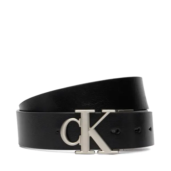 Calvin Klein Remen Calvin Klein Ck Buckle Tumbled 35Mm Adj/Rev LV04D7049G Crna
