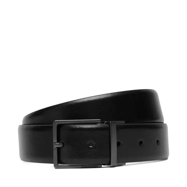Calvin Klein Remen Calvin Klein Square Buckle Smooth Adj LV04D7147G Crna