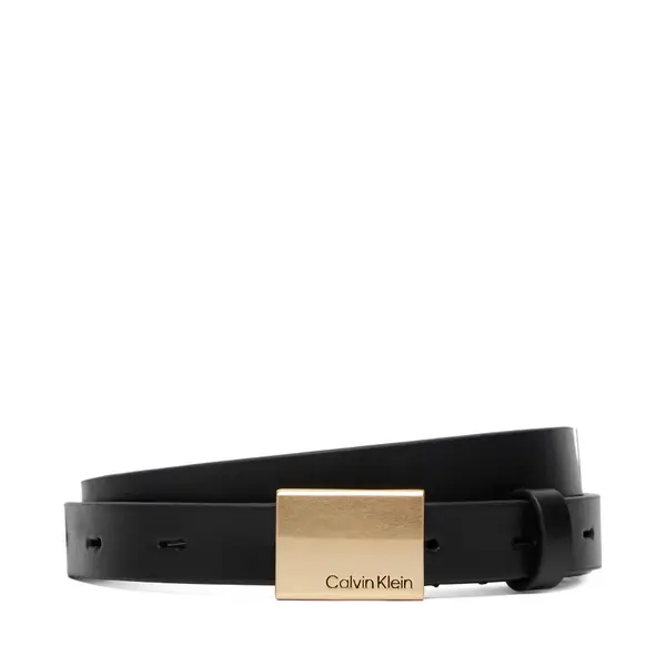 Calvin Klein Remen Calvin Klein Titlecase Plaque Belt 20Mm LV04F7089G Crna