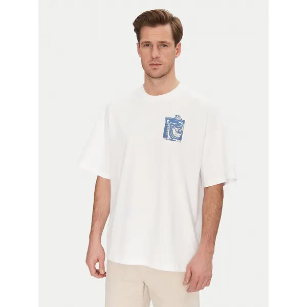 Resteröds Resteröds T-shirt Dev 20251 2055 Bijela Regular Fit