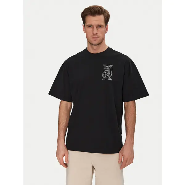 Resteröds Resteröds T-shirt Dev 20251 2055 Crna Regular Fit
