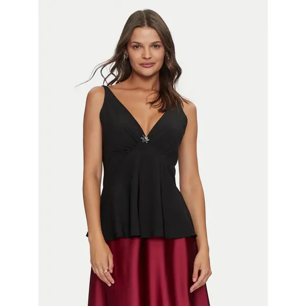 RINASCIMENTO Rinascimento Top CFC0119900003 Crna Regular Fit