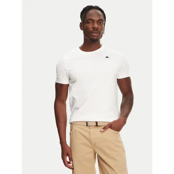 Robe di Kappa Robe di Kappa T-shirt Luc 611187W Bijela Regular Fit