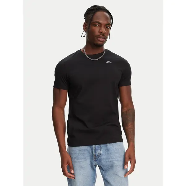 Robe di Kappa Robe di Kappa T-shirt Luc 611187W Crna Regular Fit