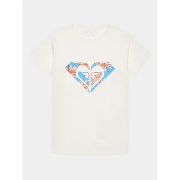 Roxy Roxy T-shirt Day And Night ERGZT03954 Bijela Regular Fit