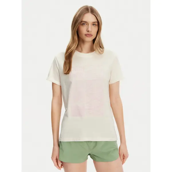 Roxy Roxy T-shirt ERJZT05911 Écru Regular Fit